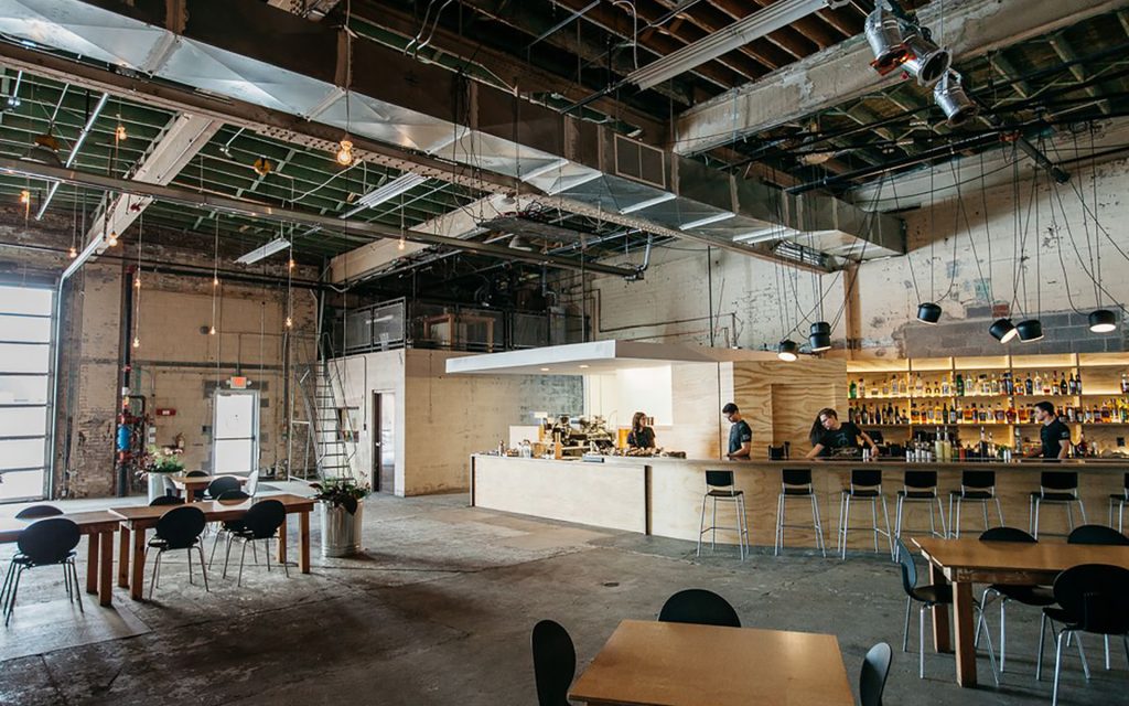 Interior view of MOCAD Café