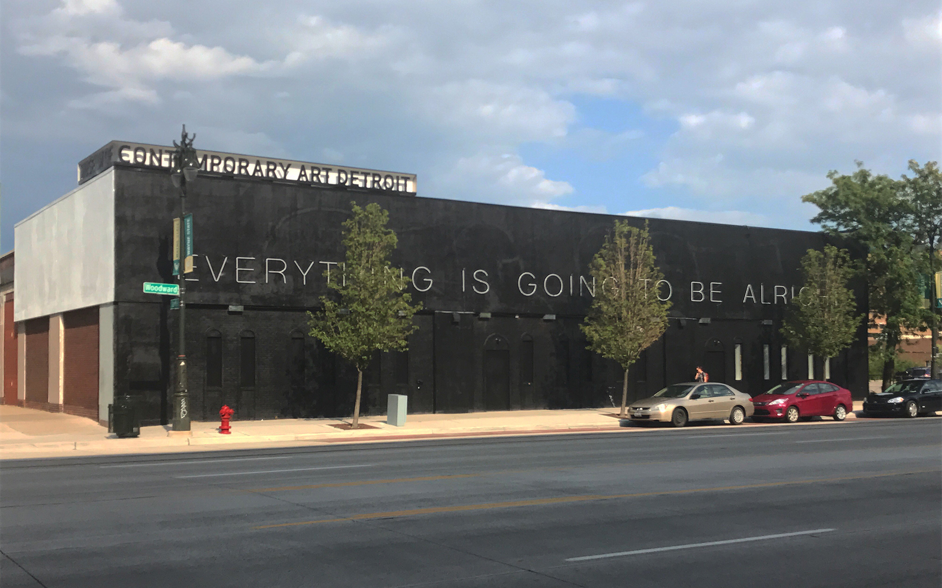 Exterior view of MOCAD, 2017